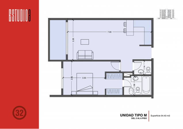 Venta de Departamento a Pozo 2 Ambientes en Ituzaingo