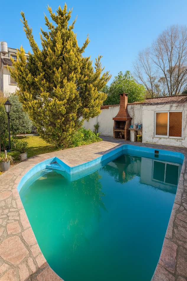 Chalet 4 Amb C/Parque y Piscina En Ituzaingo Norte Apto Credito